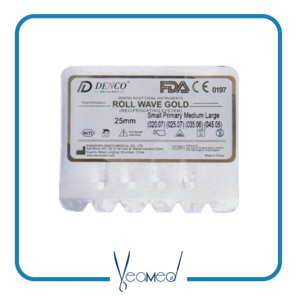 DENCO Roll Wave Gold NiTi машинни канални пили - Veamed