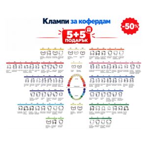 BLACK WEEK - Клампи за кофердам 5+5 ПОДАРЪК